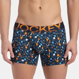 Jockey Men Printed Low Rise Short Trunk With Ultrasoft Waistband-image-0