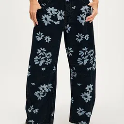 KPOP Women Floral Printed Original Trousers-image-86