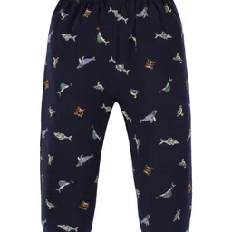3PIN All Over Shark Printed Infant Joggers - Blue image 3