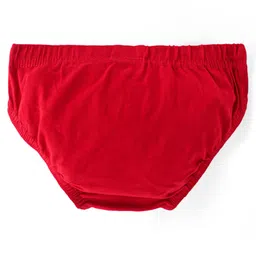 Honeyhap Premium Cotton Elastane Solid & Striped Briefs with Bio Finish Pack of 3 - Olive White & Red image 3