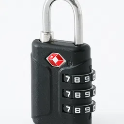 fab n funky Small Luggage Lock with 3 Digit Number Lock - Black| Sturdy & Durable| Ideal for Trolleys, Air Bags, Duffle Bag, Suitcase image 3