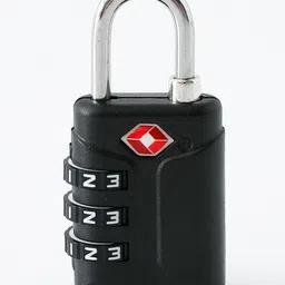 fab n funky Small Luggage Lock with 3 Digit Number Lock - Black| Sturdy & Durable| Ideal for Trolleys, Air Bags, Duffle Bag, Suitcase image 5