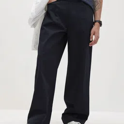The Roadster Life Co. Men Pure Cotton Wide Leg Fit Chinos-image-37