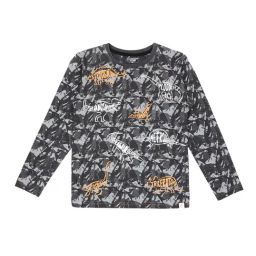 Gini & Jony Kids Black Printed T-Shirt-picture-28