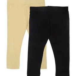 De Moza Girls Pack Of 2 Ankle-Length Slip On Leggings-picture-33