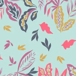 Spaces Light Blue Cotton Floral 144 TC Single Bedsheet with 1 Pillow Cover image 5