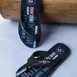 Cozy Wear Men Blue Flip Flops image 3