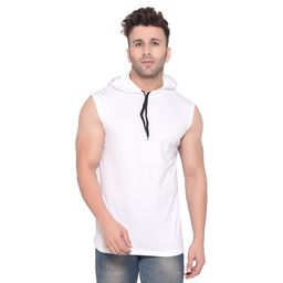 BEYOU FASHION Men Solid Hooded Slim Fit Cotton T-shirt-picture-31
