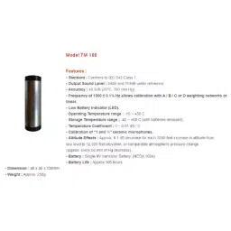 KUSAM-MECO TM-100 Sound Level Calibrator 94 KHz & 114KHz image 3