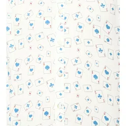 V Dot Beige Cotton Slim Fit Printed Shirt image 4