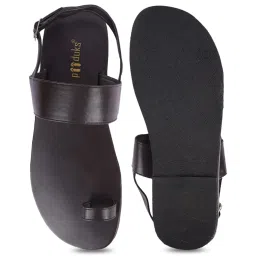 planet paaduks Paaduks Men's Black Toe Ring Sandals image 3