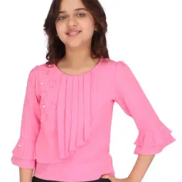 Cutecumber Kids Pink Applique Top-picture-14