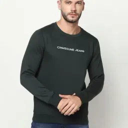 Crimsoune Club Dark Green Regular Fit Printed Sweatshirt-picture-36
