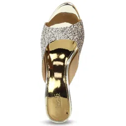 Inc.5 Women's Gold Ethnic Sandals image 3