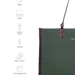 Lino Perros Structured Shoulder Bag With Padded Laptop Sleeve image 5