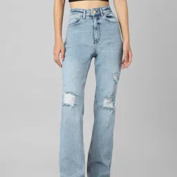 Only Light Blue Blended Distressed Jeans-picture-40