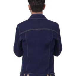 Jack & Jones Denim Blue Cotton Regular Fit Denim Jacket image 2