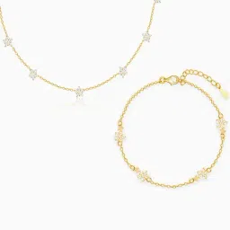 GIVA 925 Sterling Silver Golden Set for Women-image-83