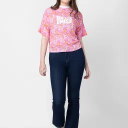 Spykar Navy Cotton High Rise Jeans image 4