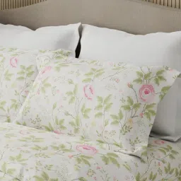 Boutique Living Nature Bouquet 100% Cotton 300 TC Floral King Bedsheet with 2 Pillow Covers image 2