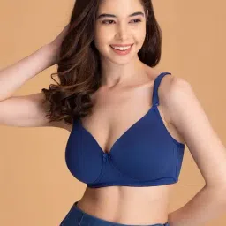 Clovia Navy Half Coverage T-Shirt Bra-image-15