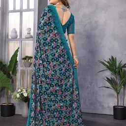 Moda Rapido Printed Saree with Blouse Piece image 5