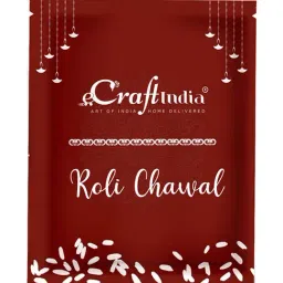 eCraftIndia Rakhi with Decorative Showpiece of Makhan Chor, Roli Chawal, Best Wishes Greeting Card image 4