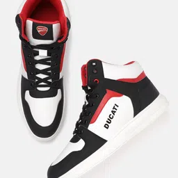 Ducati Men Mid-Top Colourblocked Sneakers-image-49