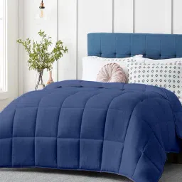 Razzai Navy Poly fill Basic Comforters-picture-11