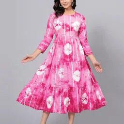 NAVYAAZRI Tie and Dye Dyed A-Line Midi Dress-picture-10