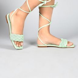 JM Looks Textured Lace-Ups Gladiators-picture-7