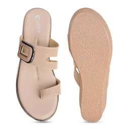 STICY Women Solid Slip On Wedge Sandals image 2