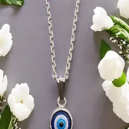 UNIVERSITY TRENDZ Silver-Plated Contemporary Beaded Pendant with Chain-image-17