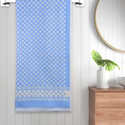 FABINALIV Polka Dot 300 GSM Cotton Bath Towel  L 145 X B 70 cm - Blue-picture-6