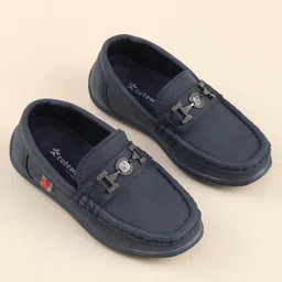 Cute Walk by Babyhug Slip On Formal Loafers - Blue image 2