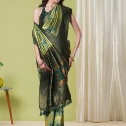 KAYOMMI Woven Design Zari Banarasi Saree-picture-21