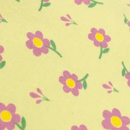 Doodle Poodle 100% Cotton Floral Print Hooded Bath Towel L 82 x B 82 cm - Yellow image 5