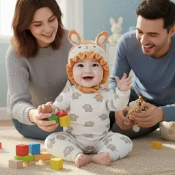 REFFER Unisex Kids Embroidered Woollen Beanie image 5