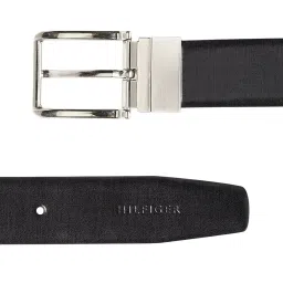 Tommy Hilfiger Gakona Black & Brown Leather Reversible Belt for Men image 3