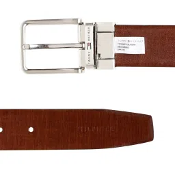 Tommy Hilfiger Gakona Black & Brown Leather Reversible Belt for Men image 4