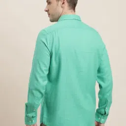 Turtle Turquoise Cotton Slim Fit Shirt image 2