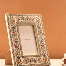 Fabindia Home Multicolor Resin Pushp Printed Photo Frame-picture-3
