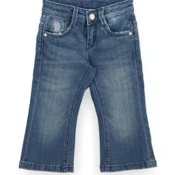U.S. Polo Assn. Kids Blue Solid Bootcut jeans-picture-42