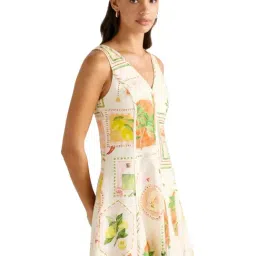 forever new Fran Fit & Flare Linen Mini Dress image 3