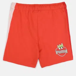 Puma Boys fruitmates Orange Color Block Pattern Cotton Shorts image 2