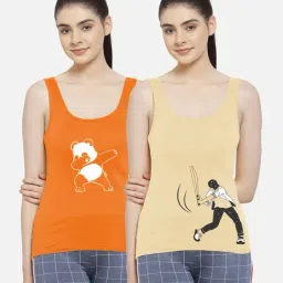 Friskers Multicolor Printed Camisole (Pack Of 2)-picture-23
