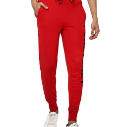 Forever 21 Red Regular Fit Logo Printed Joggers-picture-17
