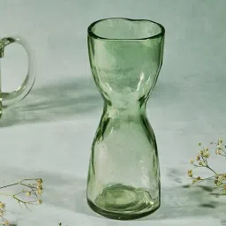 Fabindia Pardarshee Green Glass Tumblers (230ml)-image-3