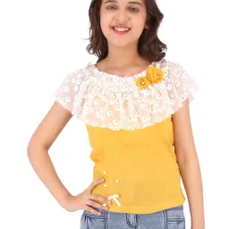 Cutecumber Kids Yellow Applique Top-picture-11
