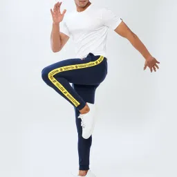 The Souled Store Navy CSK Logo Print Joggers image 5